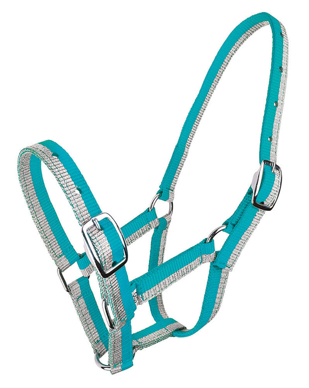 Zilco Headcollar Turquoise/Silver Sparkle Foal Halter