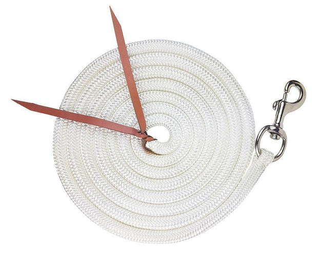 Zilco Lead Rope White 12Ft Training Lead Trigger Snap