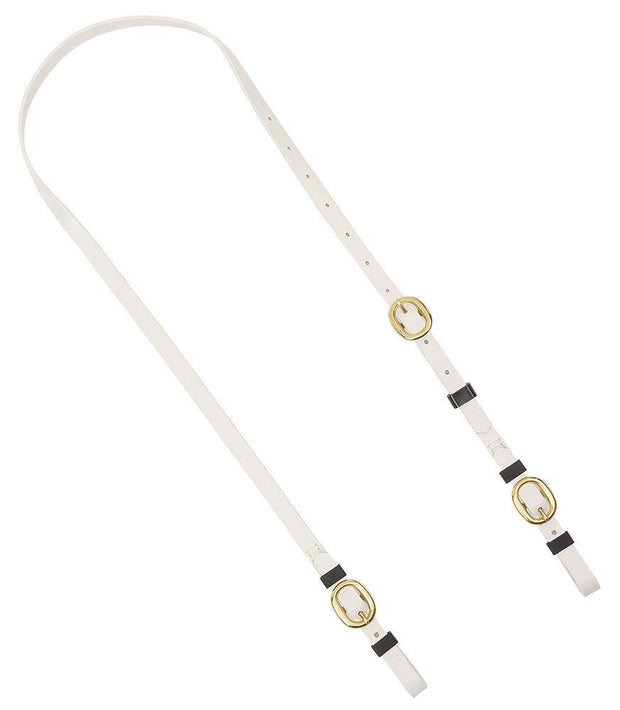 Zilco Bits White Anti Rearing Chifney Strap Brass Buckles