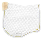 Zilco Saddlecloth White/Cream Zilco Estate Fleece Dressage Saddlecloth Gold