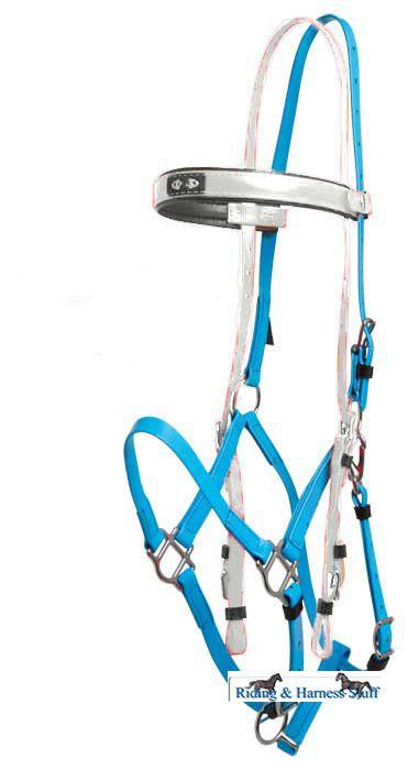 Zilco White / Cyan Zilco Deluxe Endurance Bridle Complete - Arab