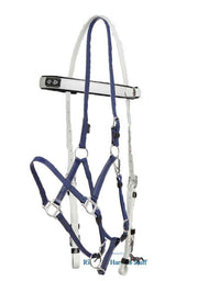 Zilco White / Dark Blue Zilco Deluxe Endurance Bridle Complete - Arab