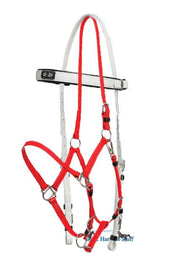 Zilco White / Red Zilco Deluxe Endurance Bridle Complete - Arab