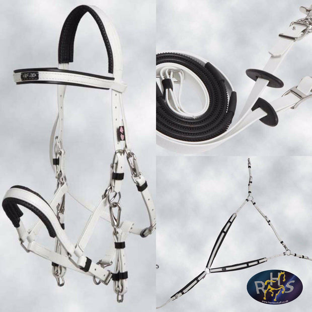 Zilco Bridle White Zilco Marathon Endurance Set Arab Size