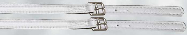 Zilco White Zilco Patent Race Stirrup Straps 75cm