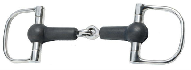 Zilco Bits Zilco Rubber Jointed Mouth Dee Ring Snaffle